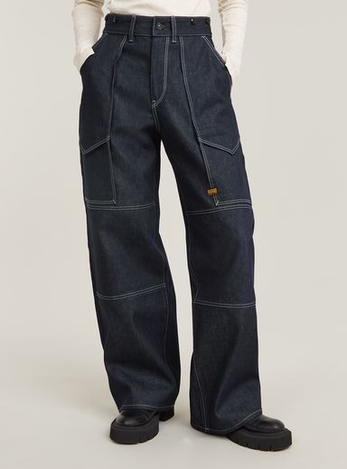 Jeans Barrel Utility High Loose